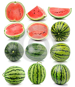 Water melon isolated on white background