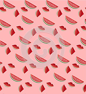 Water Melon Seamless Pattern Striped