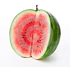 Water-melon on a white background