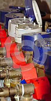 Water meters of a block of flats