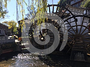Water mill of Old Town of Lijiang