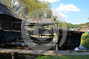 Water Mill in Romanian Peasant Museum in Dumbrava Sibiului, Transylvania