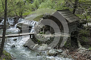 Water mill on the rudaria valley, banat, romania