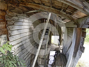 Water mill valley in dolomites Longiaru badia valley