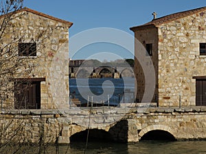 Water mills of Olivares. Zamora. Spain. photo
