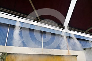 Water mist cooling system lowers ambient temperature at restaurant