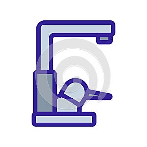 Water mixer icon vector. Isolated contour symbol illustration