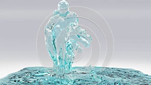 Water Monster Dancing, Hip Hop Dancing, isolated,