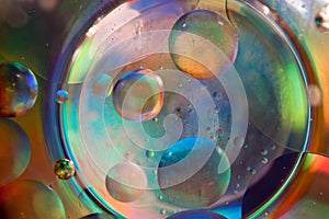 Water and oil abstract