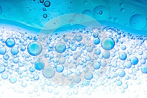 Water and oil bubble background