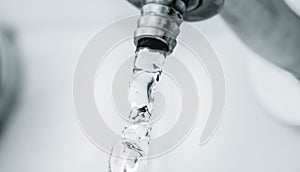 Water, open ta. Water economy concept. photo