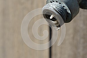 Water out of old water spigot