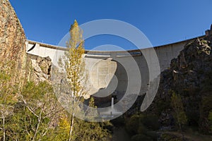 Water outlet in reservoir dam