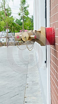 Water Outlets With Red Pipes, For Fire Fighting