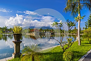 Water Palace Taman Ujung in Bali Island Indonesia