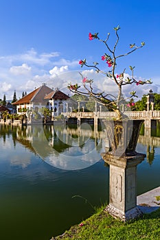 Water Palace Taman Ujung in Bali Island Indonesia