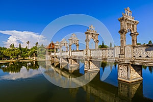 Water Palace Taman Ujung in Bali Island Indonesia