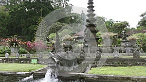 Water Palace of Tirta Gangga. Landmark in Bali Karangasem, Indonesia