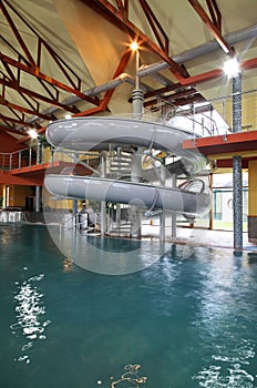 Water Park Besenova near Ruzomberok. Zilina district. Slovakia