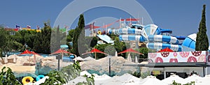 Water park in paphos cyprus photo