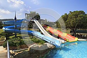 Water park at the Porto Carras Sithonia.