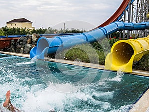 Water Park in the Russian city of Anapa, Krasnodar region.