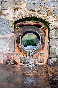 Water pipe on the beach