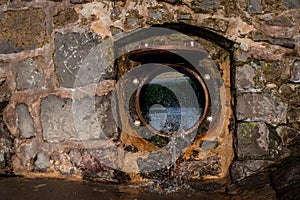 Water pipe on the beach