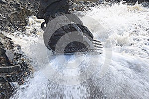 Water Pipe Line Burst - Water Pressure