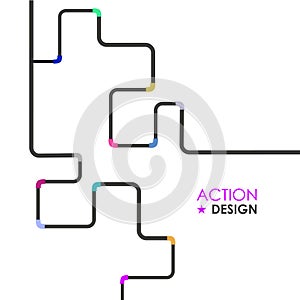 Water pipe pattern vector illustration