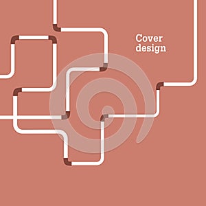 Water pipe pattern vector illustration