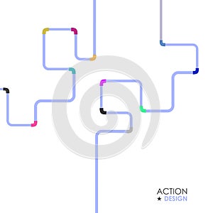Water pipe pattern vector illustration