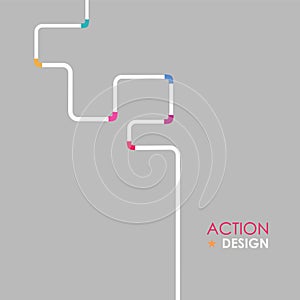 Water pipe pattern vector illustration