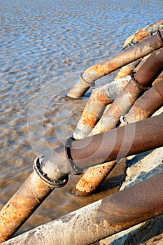 Water pipeline for irrigation photo