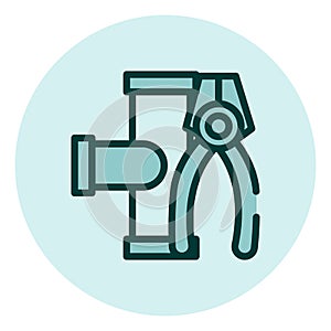 Water pipes repair, icon
