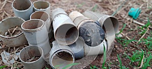 Water pipes wasted isolated