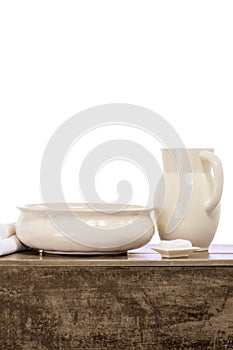 Water pitcher and basin
