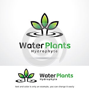 Water Plants Logo Template Design Vector