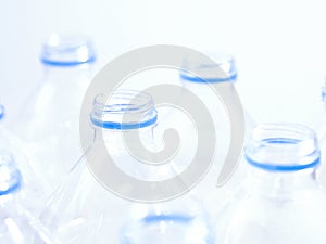 Water plastic bottles. Reduce, reuse, recycle concept