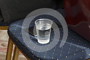 Water in plastic cup