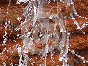 Water play on the source.