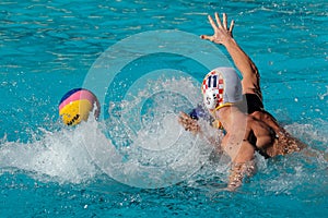 Water polo action