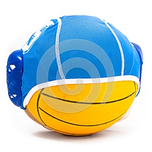 Water polo ball and cap