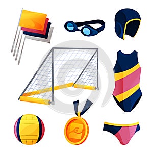 Water polo equipment or swim game accessories set