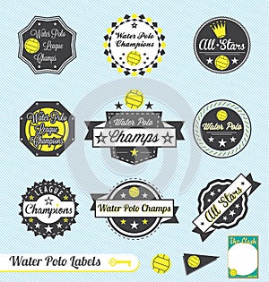 Water Polo League Champs Labels