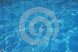 Water Polo net in swimming pool