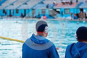 Water Polo Players Observing the game