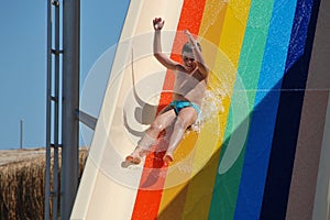 water pool in aquapark