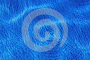 Water in the pool. blue background