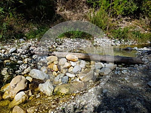 Water pool in the Higueron river in Frigiliana